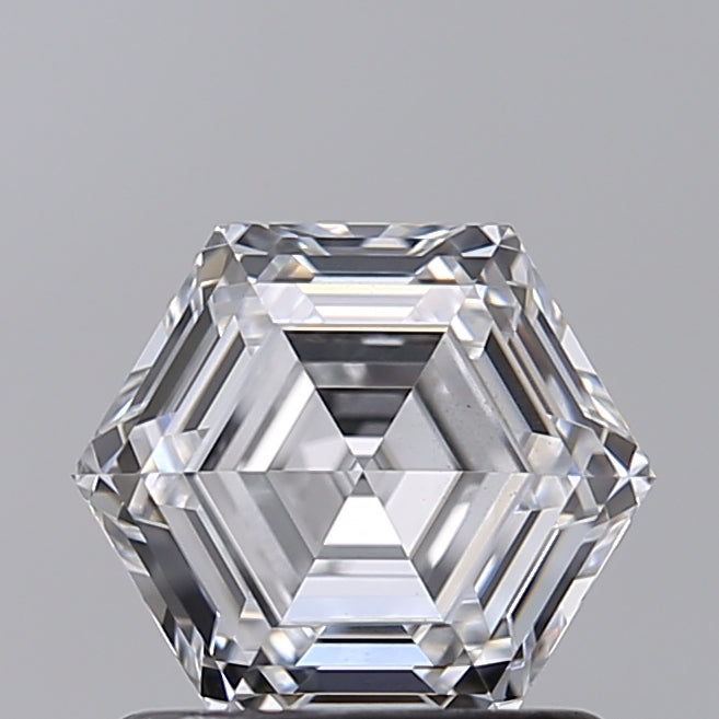 1.0 Carat Hexagonal Lab Grown Diamond, VS2/D