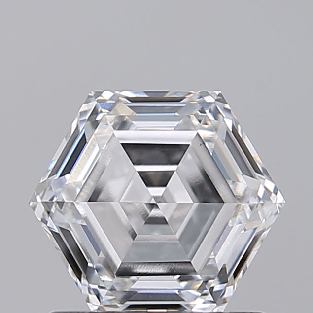 1.02 Carat Hexagonal Lab Grown Diamond, VS1/E