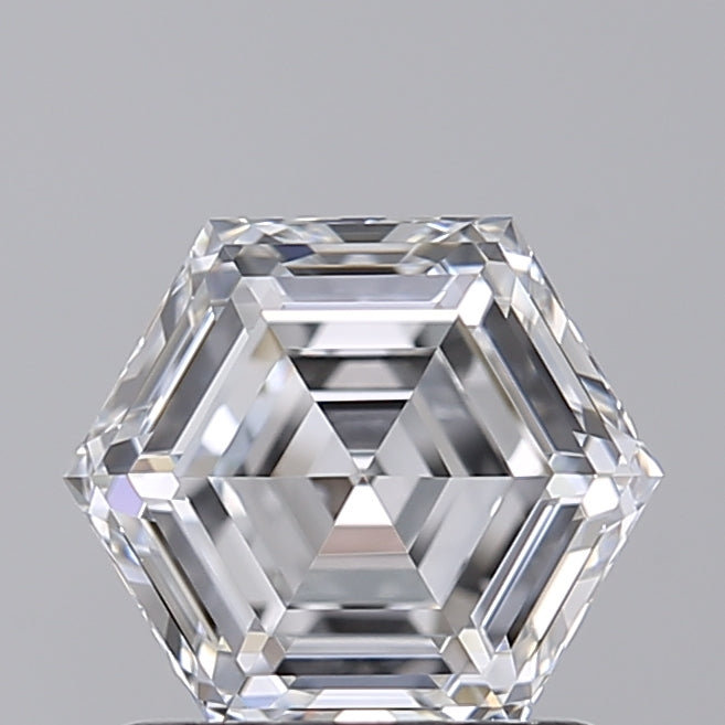 1.02 Carat Hexagonal Lab Grown Diamond, VVS2/E