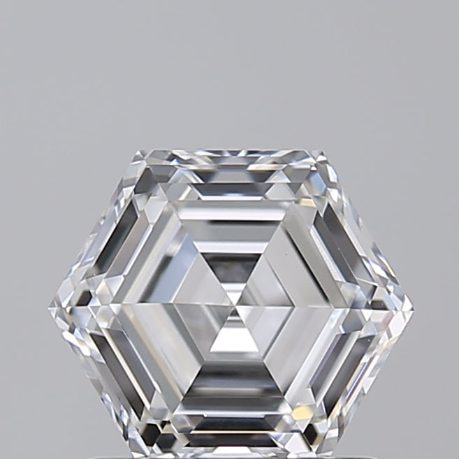1.0 Carat Hexagonal Lab Grown Diamond, VS1/E