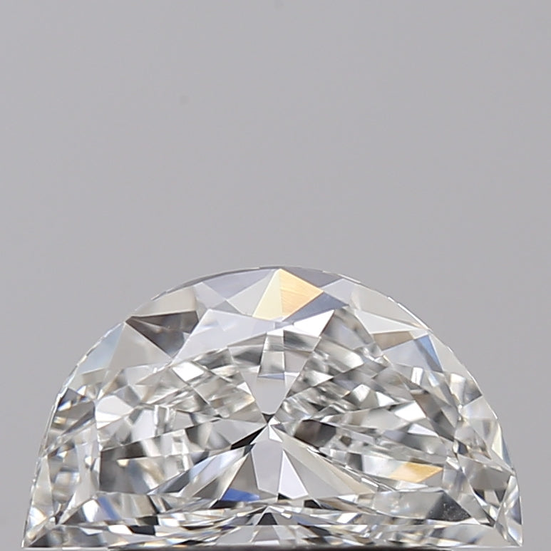 CT E Color VS1 Half Moon Cut Lab-Grown Diamond Variation Certified