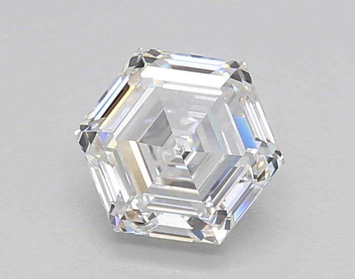 1.0 Carat Hexagonal Lab Grown Diamond, VS2/E