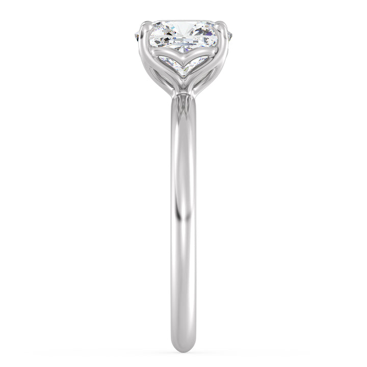 1 carat Solitaire Rng Prong set in 18K White Gold