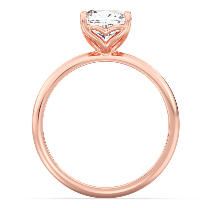 1 carat Solitaire Rng Prong set in 18K Rose Gold