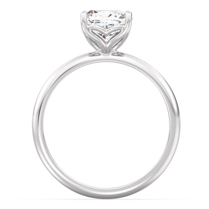 1 carat Solitaire Rng Prong set in 18K White Gold
