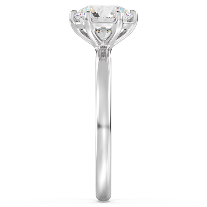 Stunning 6-Prong Lab-Grown Diamond Engagement Ring in White Gold
