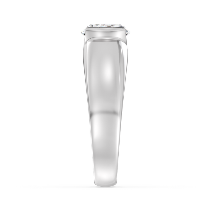 Oval Bezel Set Solitaire Ring