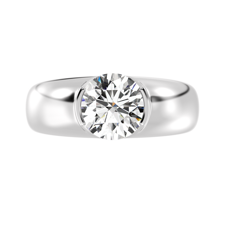 Bezel Set Solitaire Ring