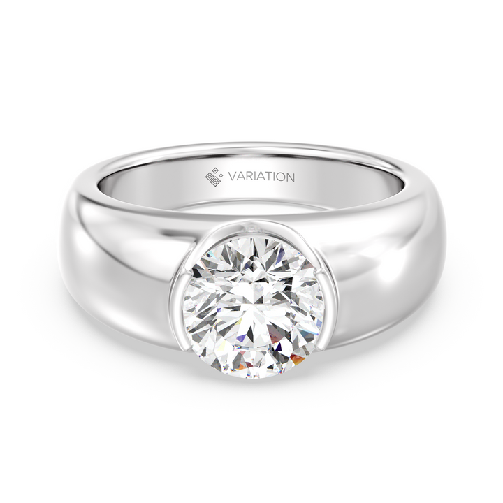 Bezel Set Solitaire Ring