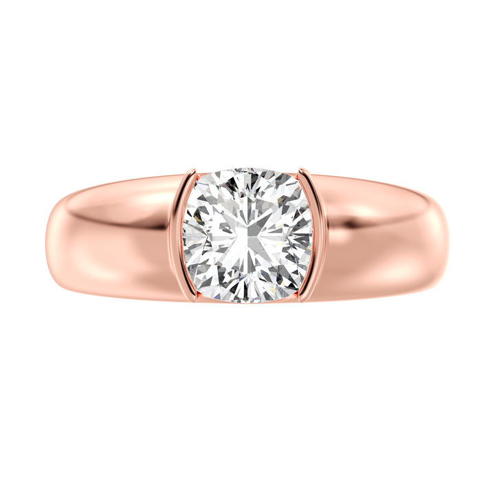 Cushion Solitaire Ring