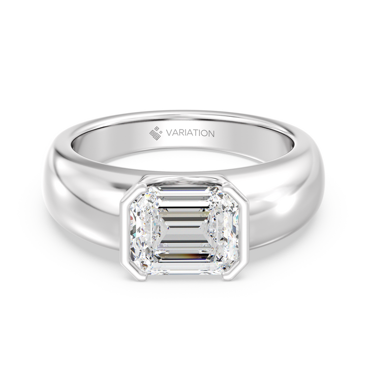 Emerald Solitaire Ring