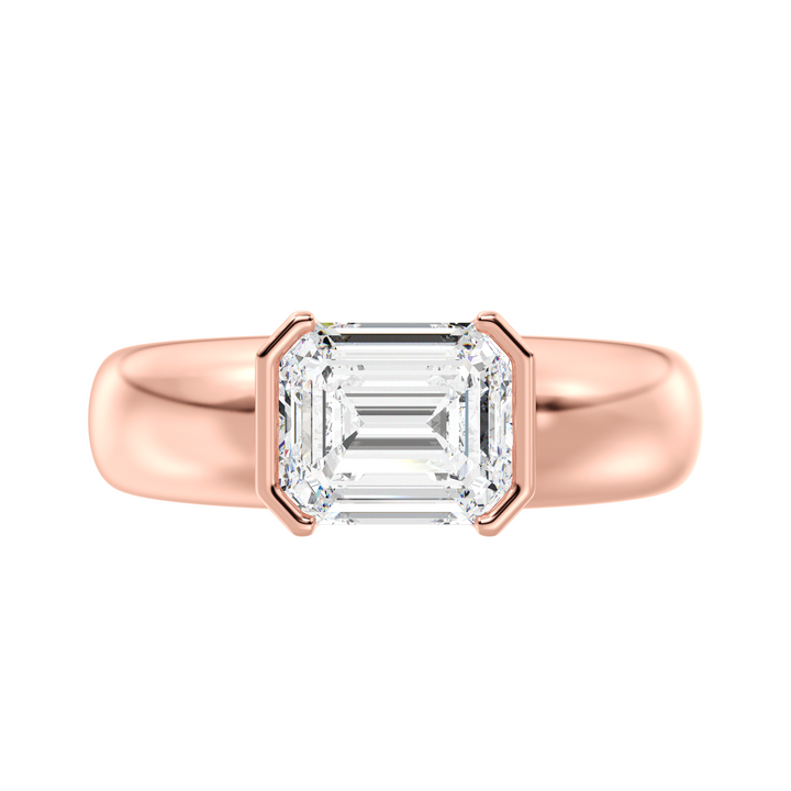 Emerald Solitaire Ring