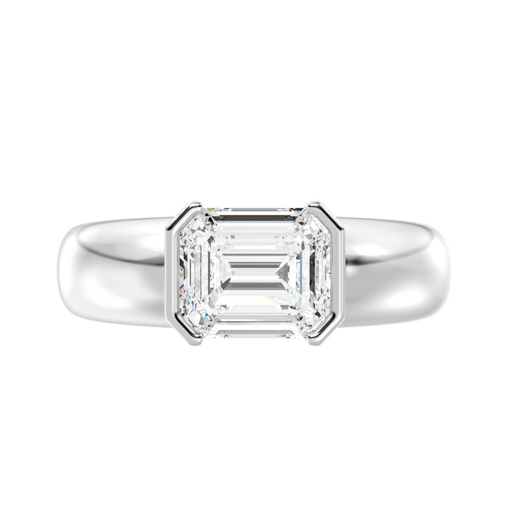 Emerald Solitaire Ring