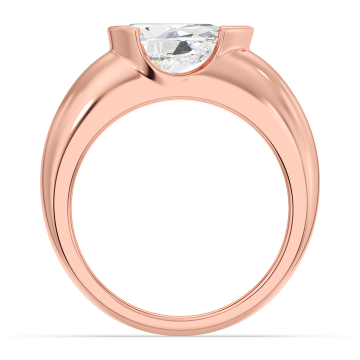 Pear Solitaire Ring