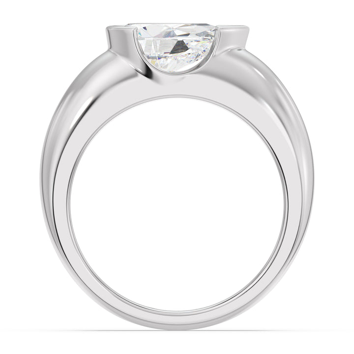 Pear Solitaire Ring