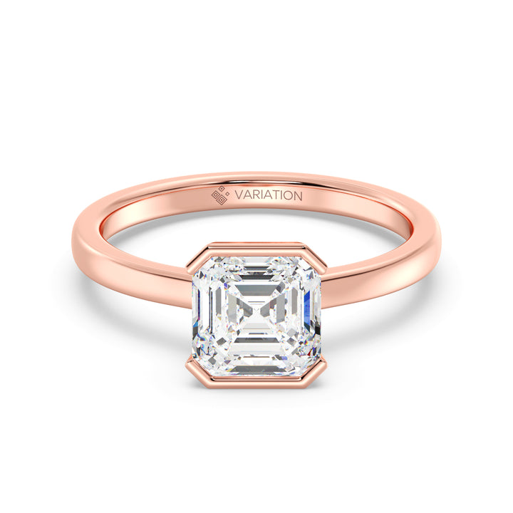 Asscher Cut Solitaire Ring