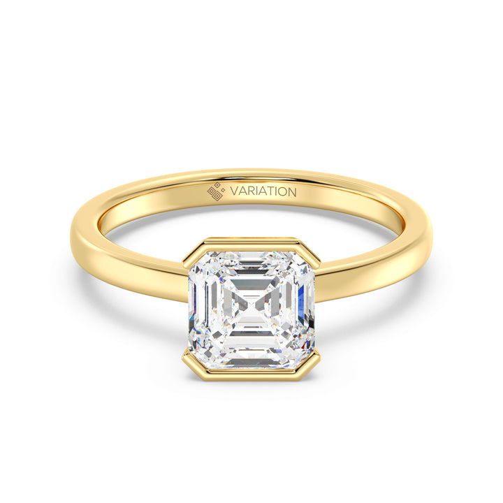 Asscher Cut Solitaire Ring