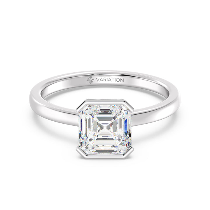 Asscher Cut Solitaire Ring
