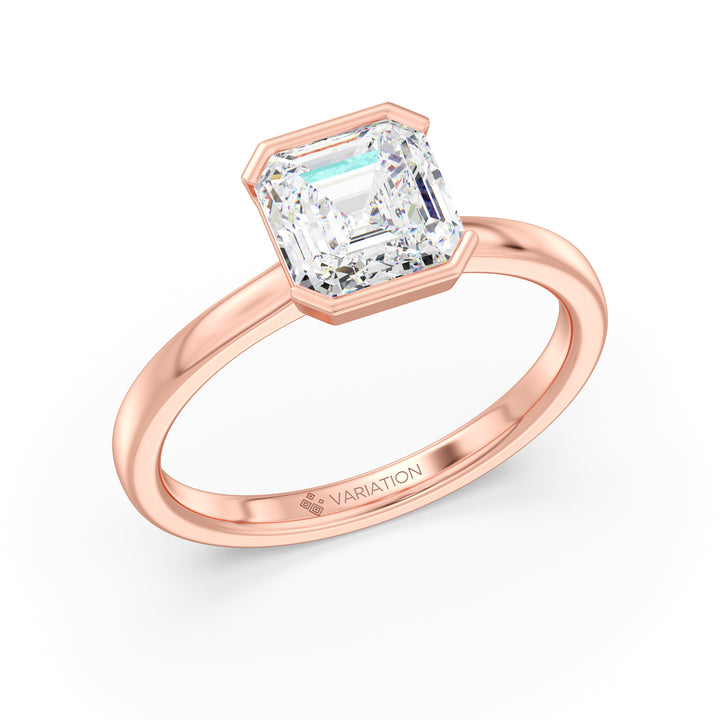 Asscher Cut Solitaire Ring