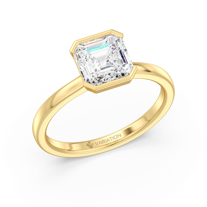Asscher Cut Solitaire Ring
