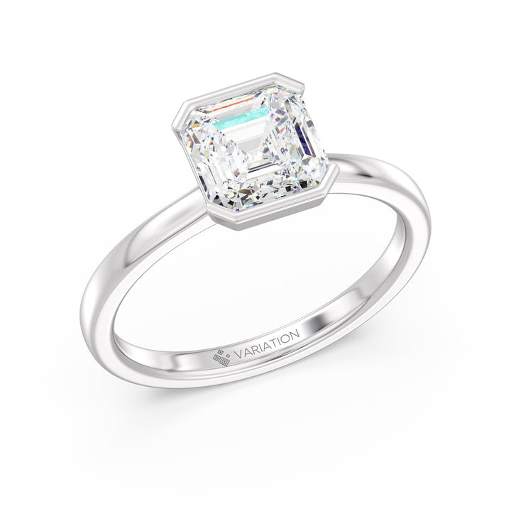 Asscher Cut Solitaire Ring