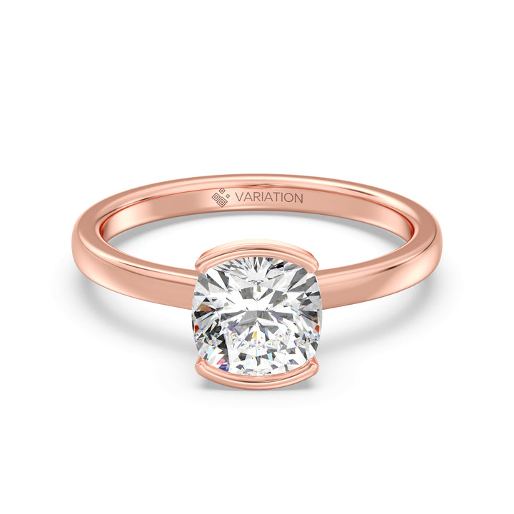 Cushion Solitaire Ring