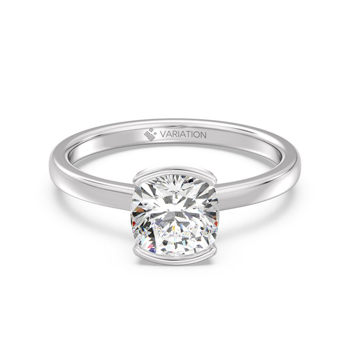Cushion Solitaire Ring