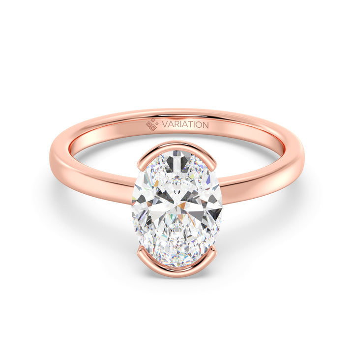 Oval Solitaire Ring
