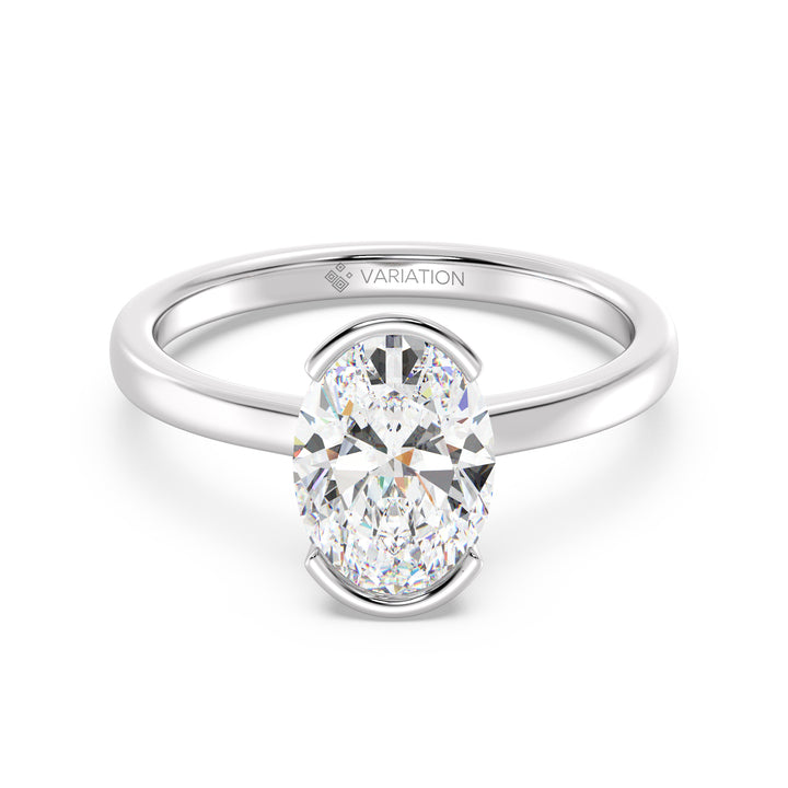 Oval Solitaire Ring