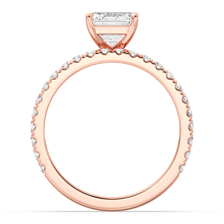 Emerald Cut Engagement Ring with Wedding Band