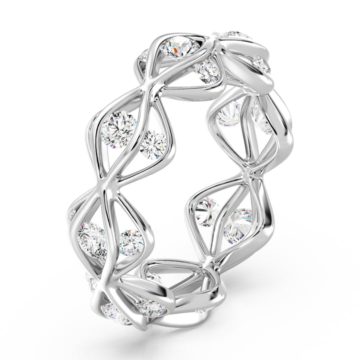 Wavy Eternity Band