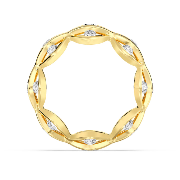 Wavy Eternity Band