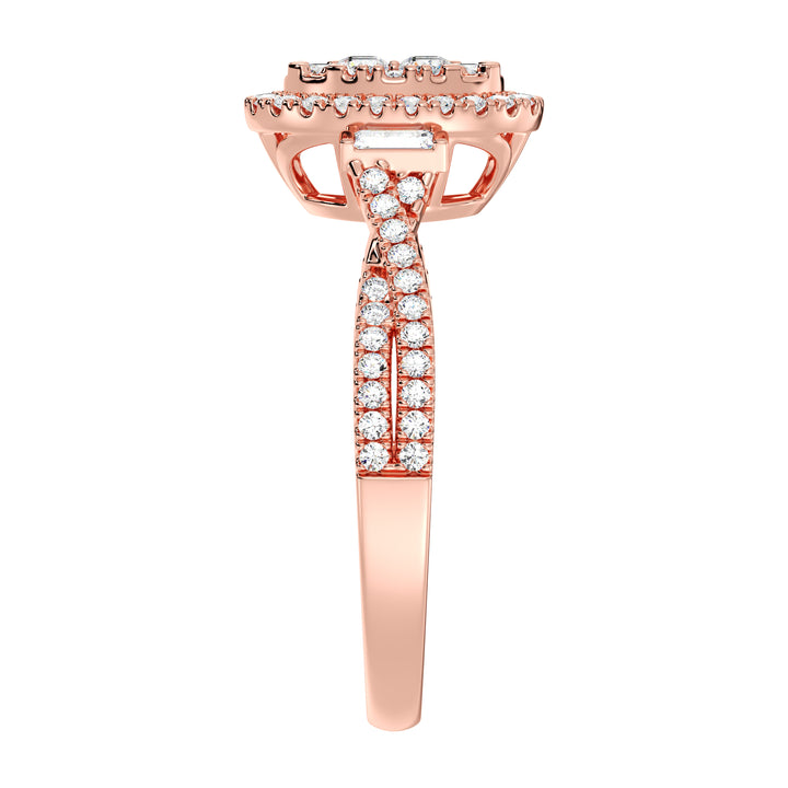 Овальне кластер ореолу обручки