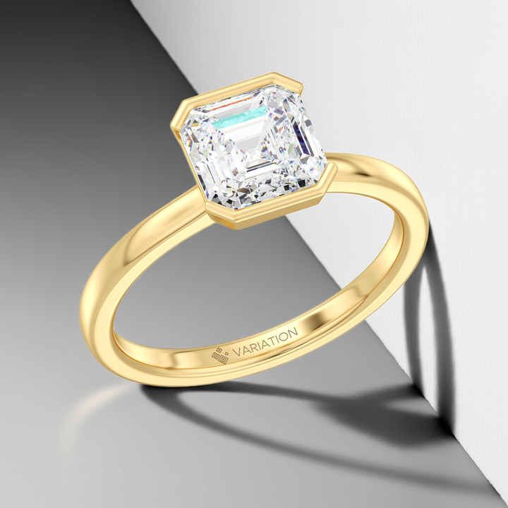 Asscher Cut Solitaire Ring