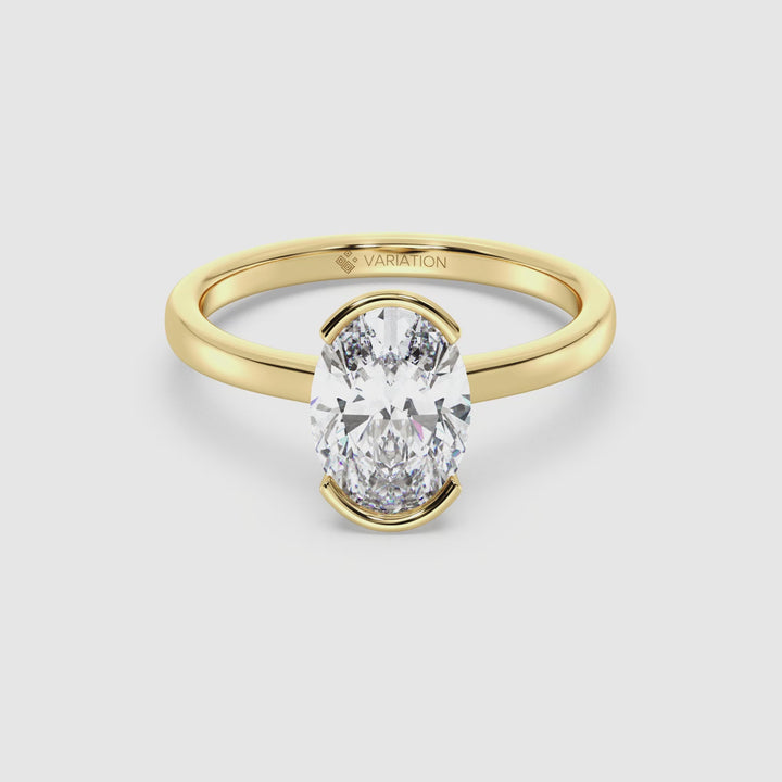 Oval Solitaire Ring