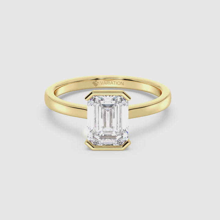 Emerald Solitaire Ring