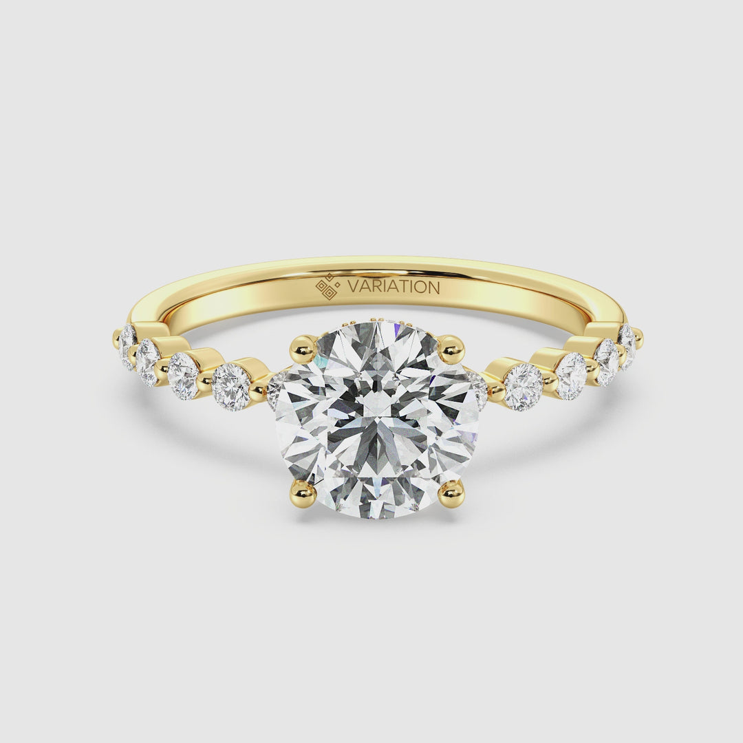 Bague de fiançailles ronde