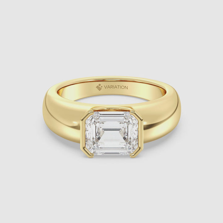 Emerald Solitaire Ring