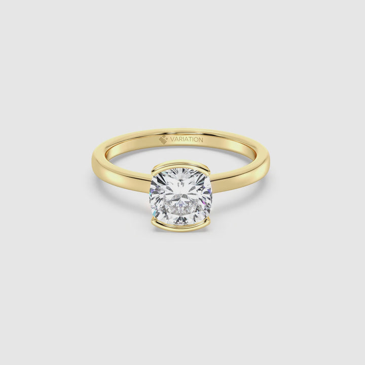 Cushion Solitaire Ring