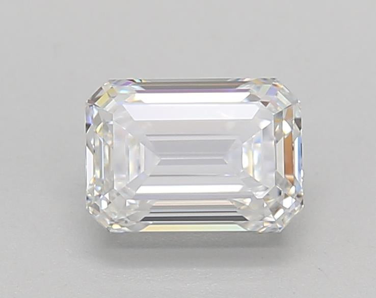 IGI Certified 1.00 CT Emerald HPHT Lab Grown Diamond - D Color, VS1 Clarity, Excellent Polish and Symmetry