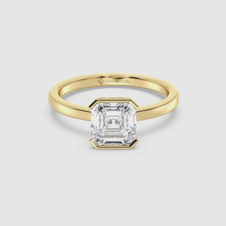 Asscher Cut Solitaire Ring