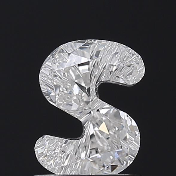 1,05 CT "S" Alphabet Lab cultivado Diamond-VS1 Clarity, F Color