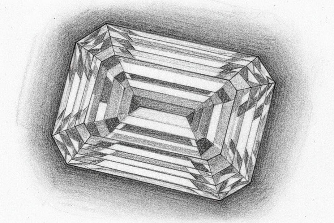 1 Carat Emerald Cut Lab Grown Diamonds