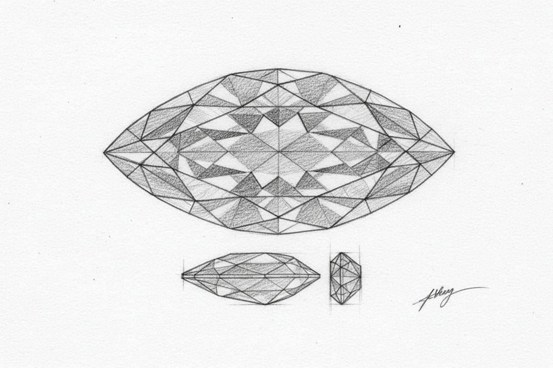 4 Carat Marquise Cut Lab Grown Diamonds