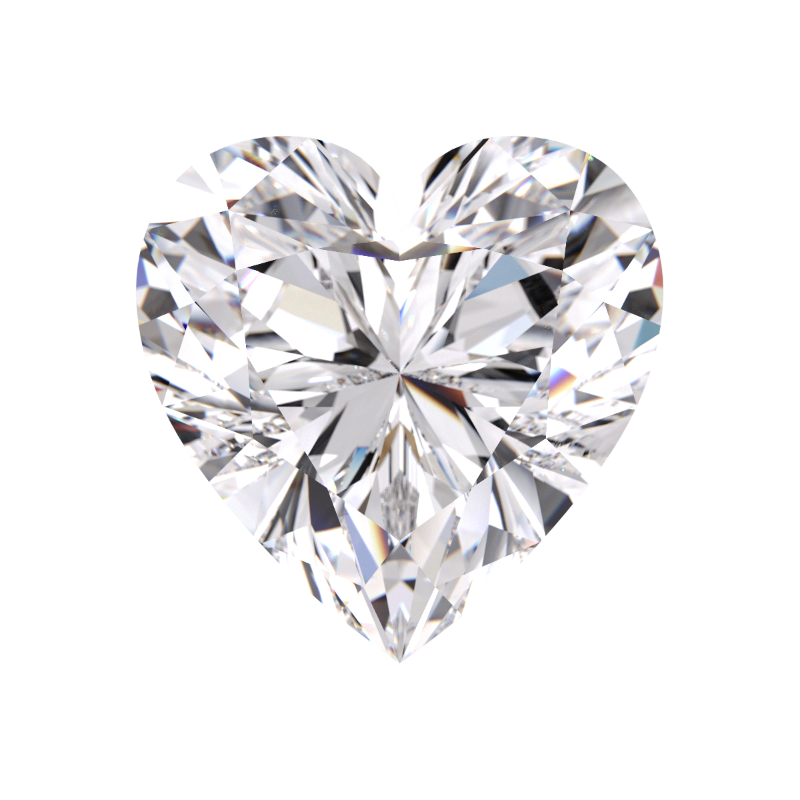 About 1 Carat Heart Cut Lab Grown Diamonds