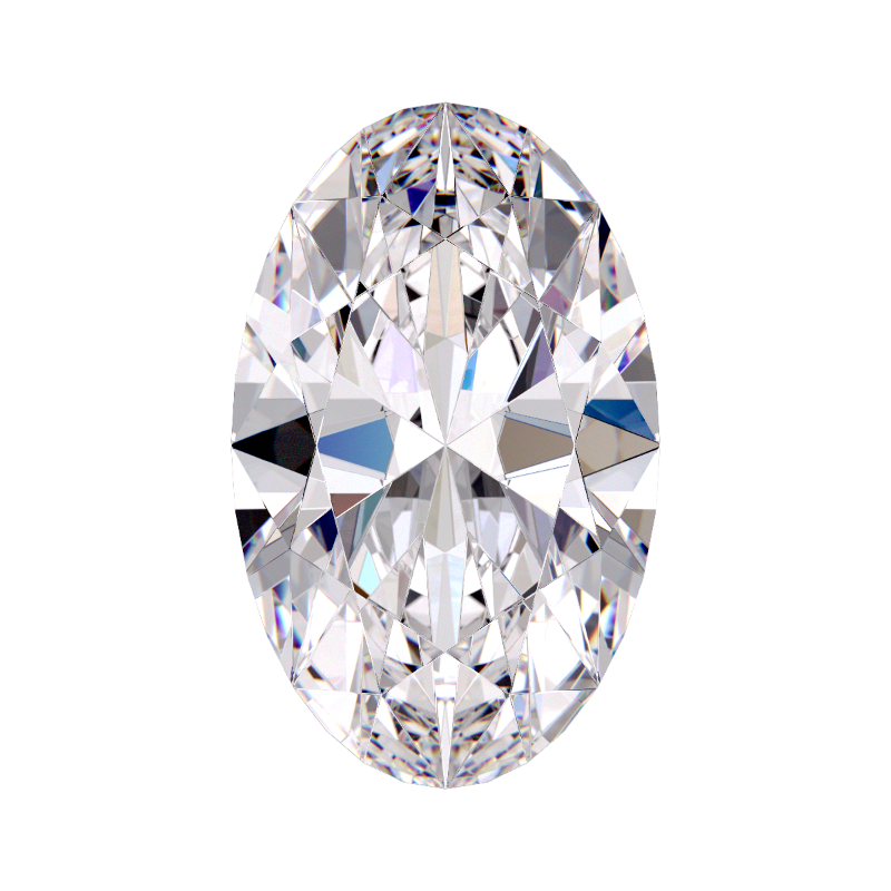 About 1 Carat Oval Cut Lab Grown Diamonds