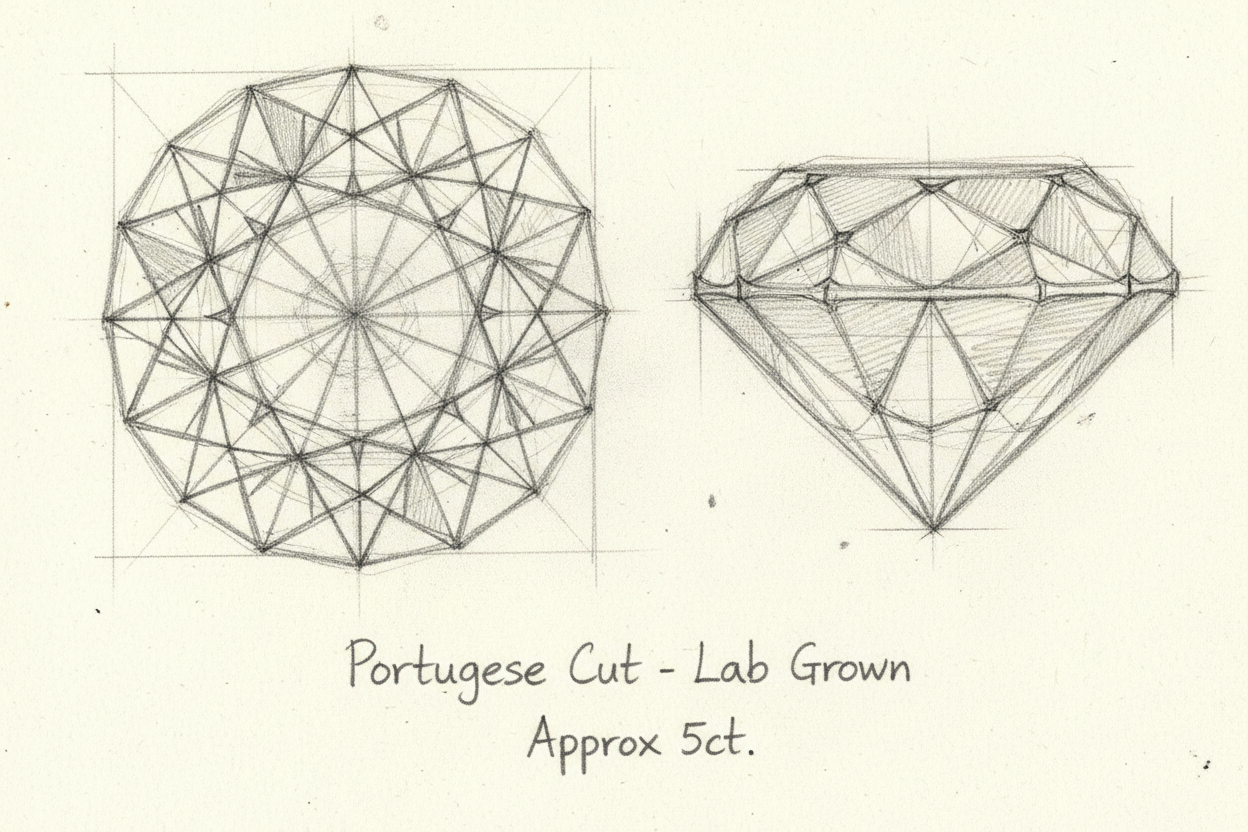 Portuguese Cut Lab Grown Diamonds
