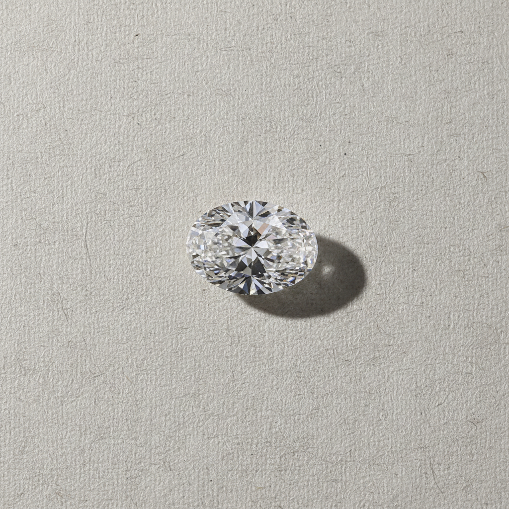 0.99 Carat Oval Cut D VS2 Lab Grown Diamond