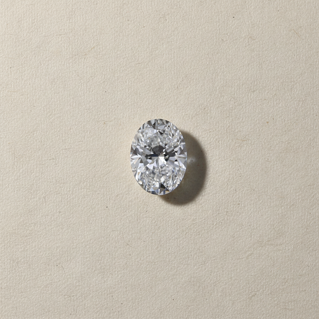 0.99 Carat Oval Cut E VVS1 HPHT Lab Grown Diamond