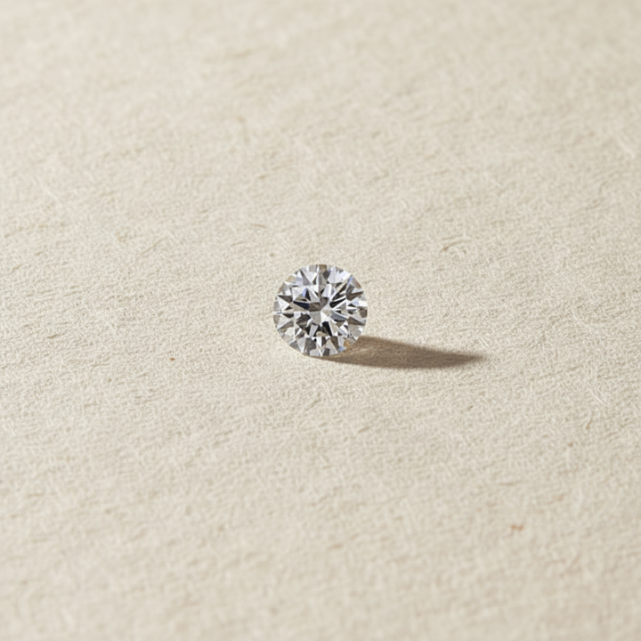0.30 Carat Round E VVS2 HPHT Lab Grown Diamond Ideal Cut IGI Certified